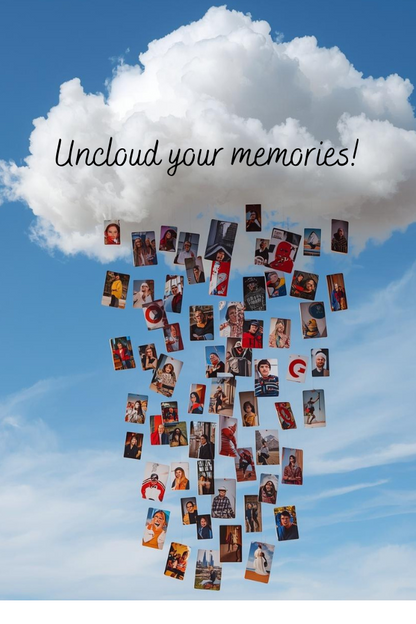 Custom/Personalized Magnets- Uncloud Your Memories (multiple size packs)